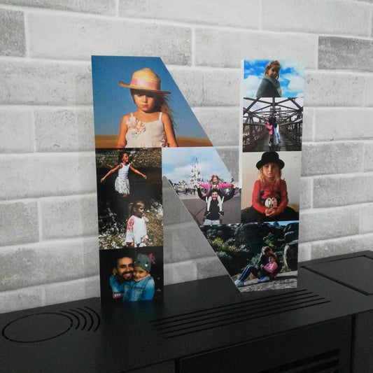 Letra con fotografías decorativa para regalo - Picletters