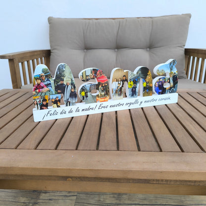 Mamá con base dedicatoria