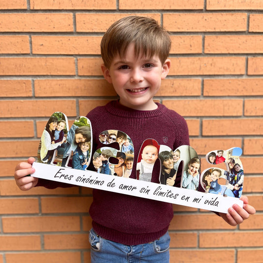 Mamá con base dedicatoria