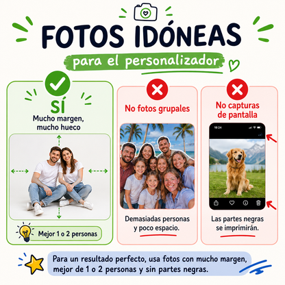 Número decorativo con tus fotos - Cifras separadas entre sí