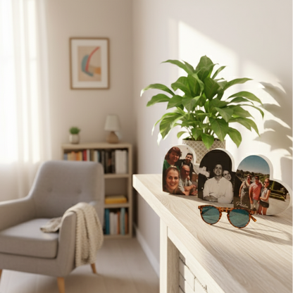 Pacote de corações com fotos