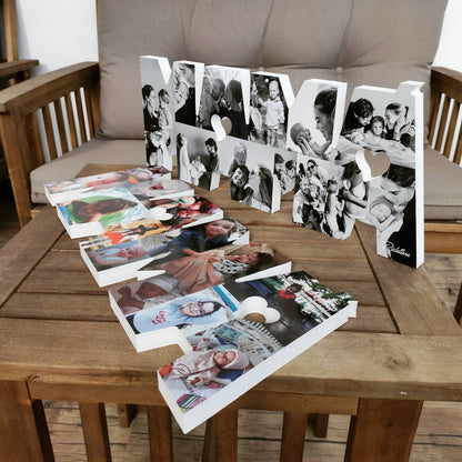 Mama con fotografías