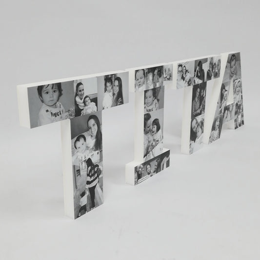 letras con fotografías