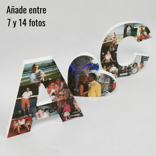 Pacote 2 iniciais + ❤ com foto